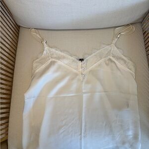 Abercrombie & Fitch White/Cream Lace Cami